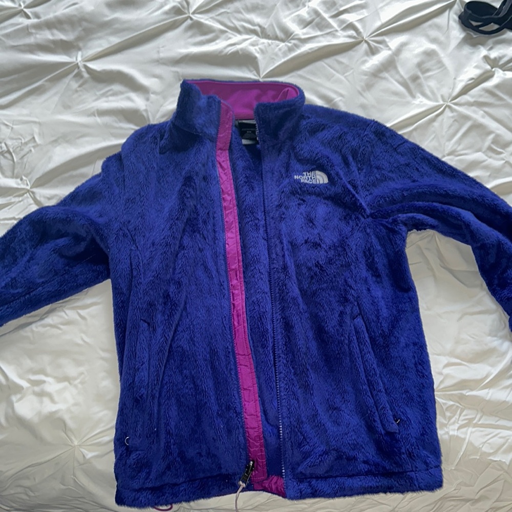 Women’s The Northface fleece full zip jacket size medium